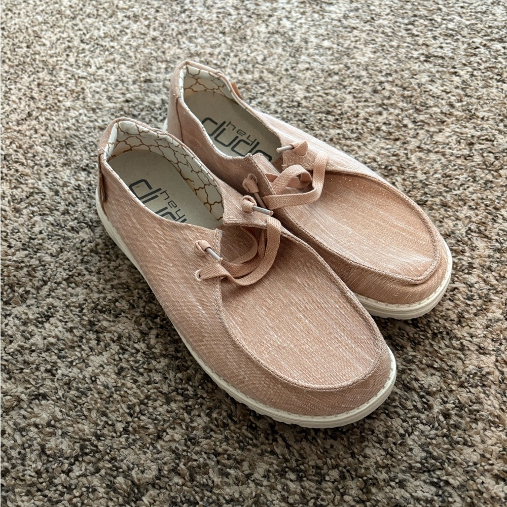 Hey Dude Light Pink Slip-On Shoes